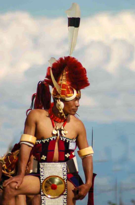 Naga dancer at the Hornbill Festival in Kohima